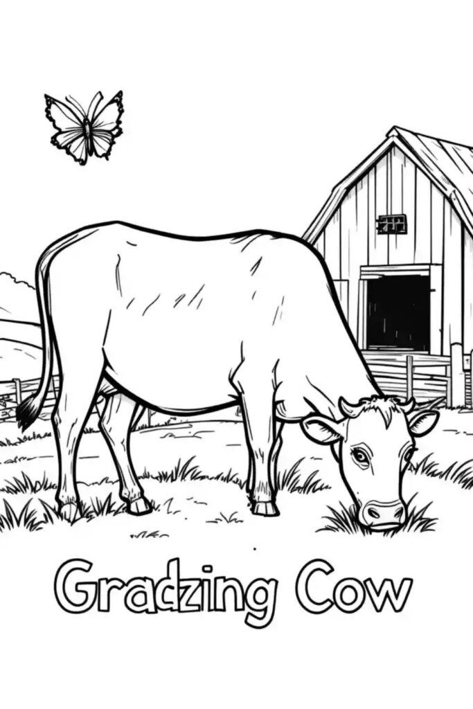 Cow Coloring Pages