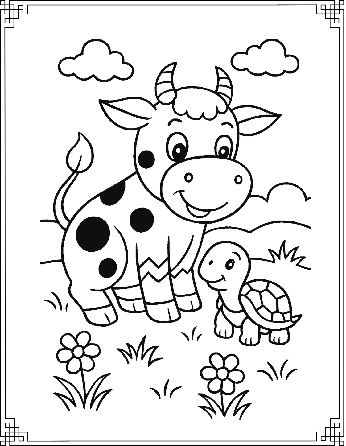 Cow and Turtle 