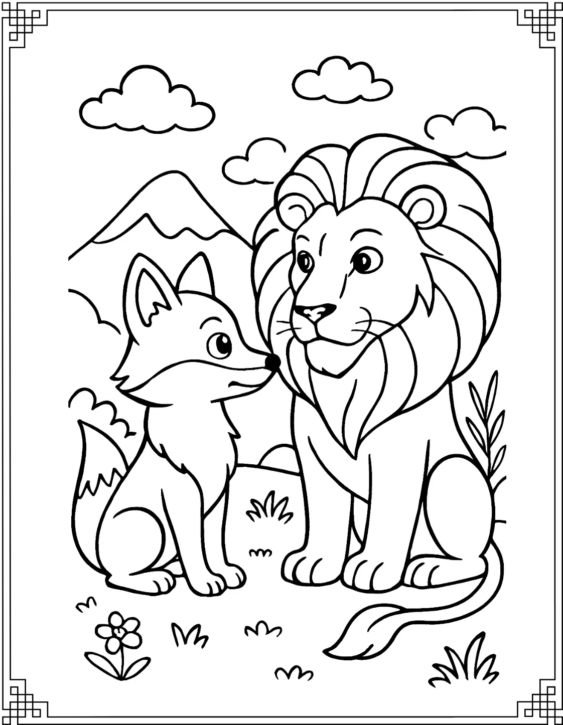 Fox and Lion