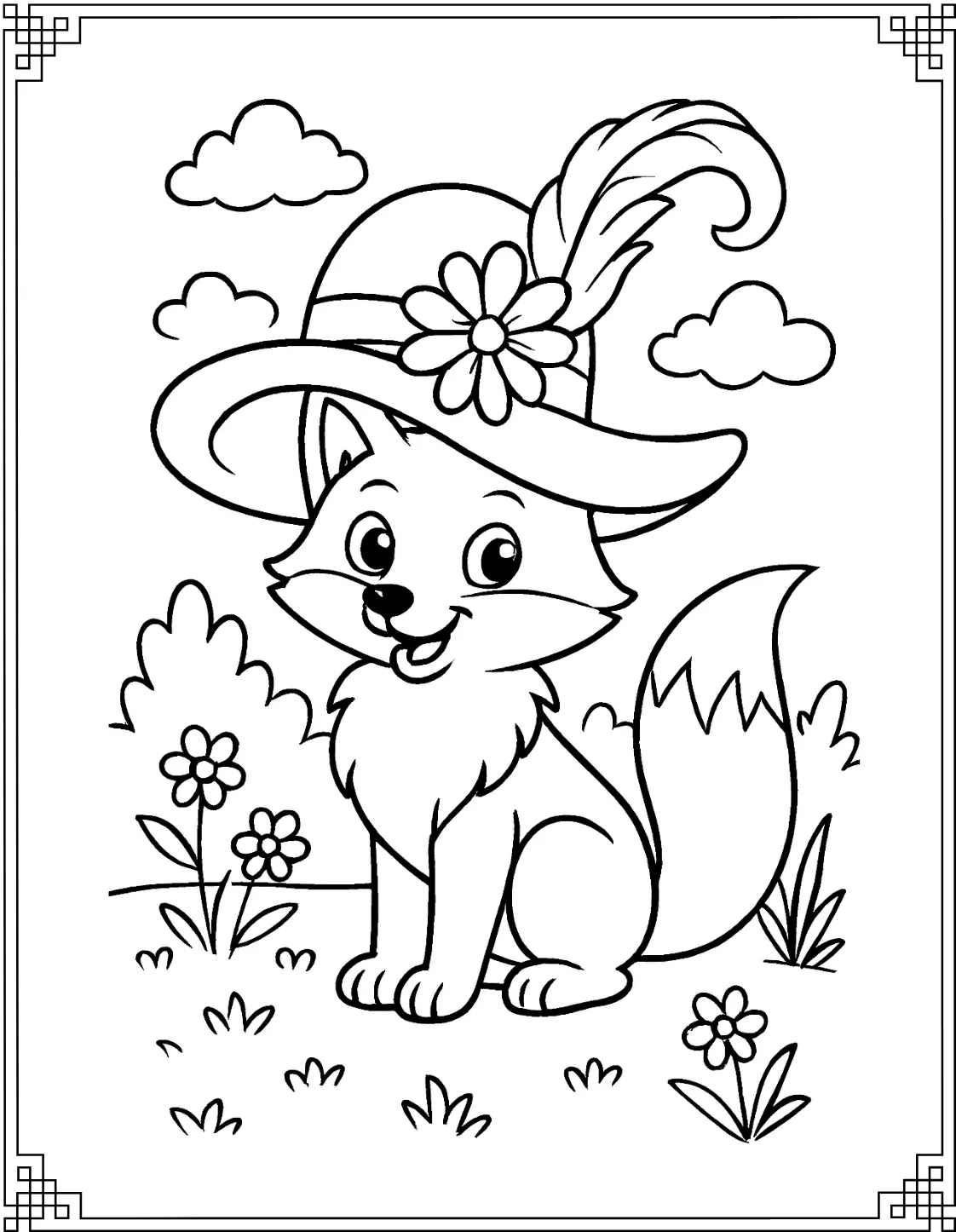 Fox with Big Fancy Hat