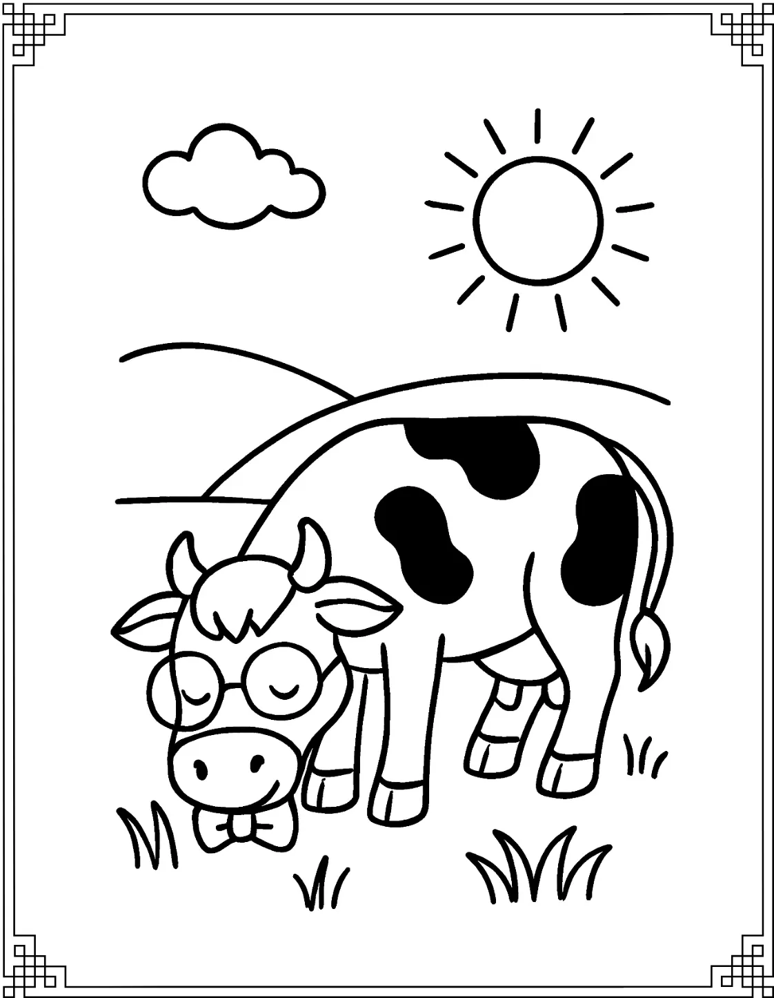 Hereford Cow in Sunshine 