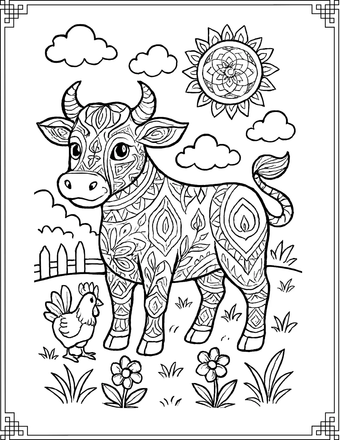 Mandala Cow