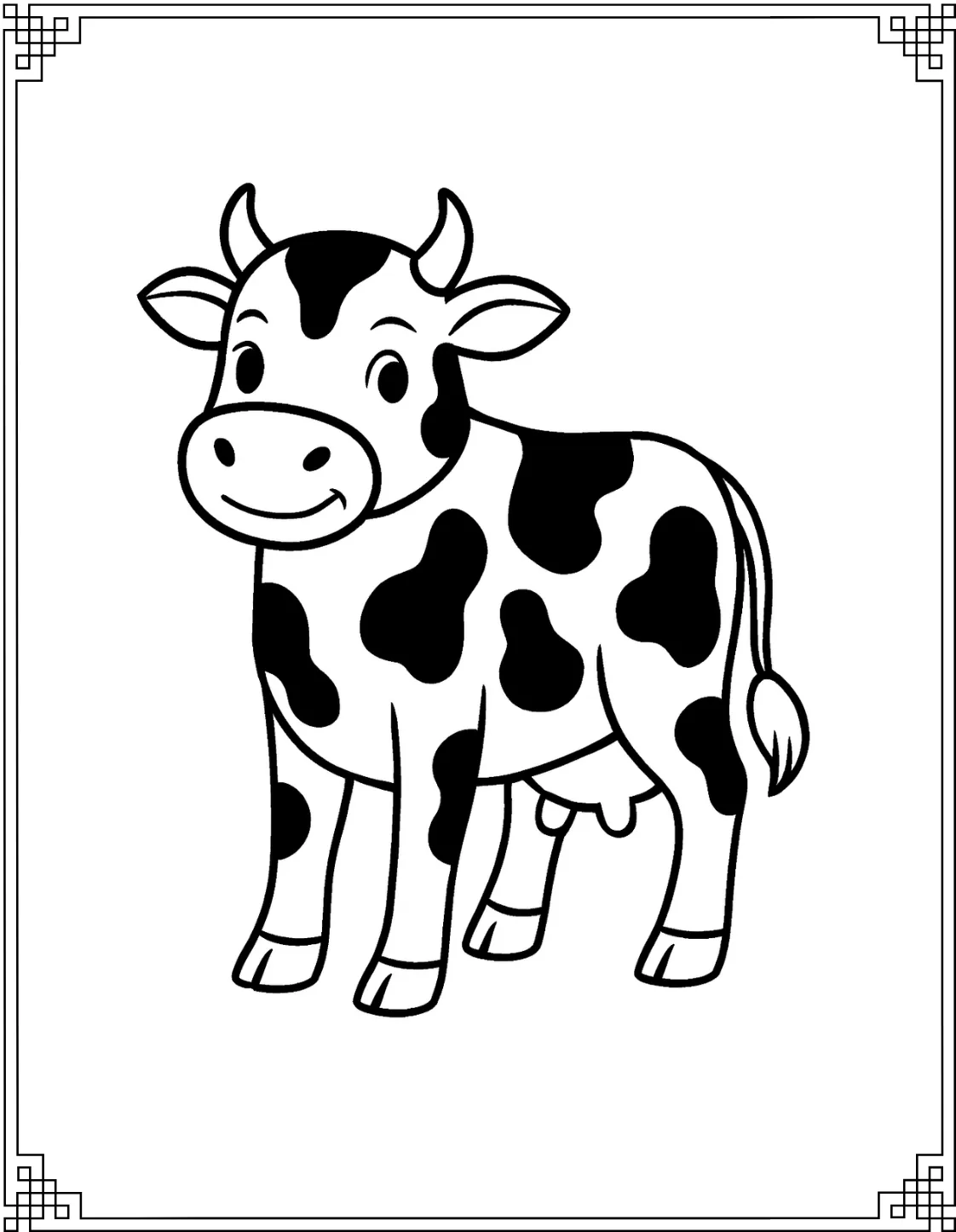 Spotted Holstein Cow