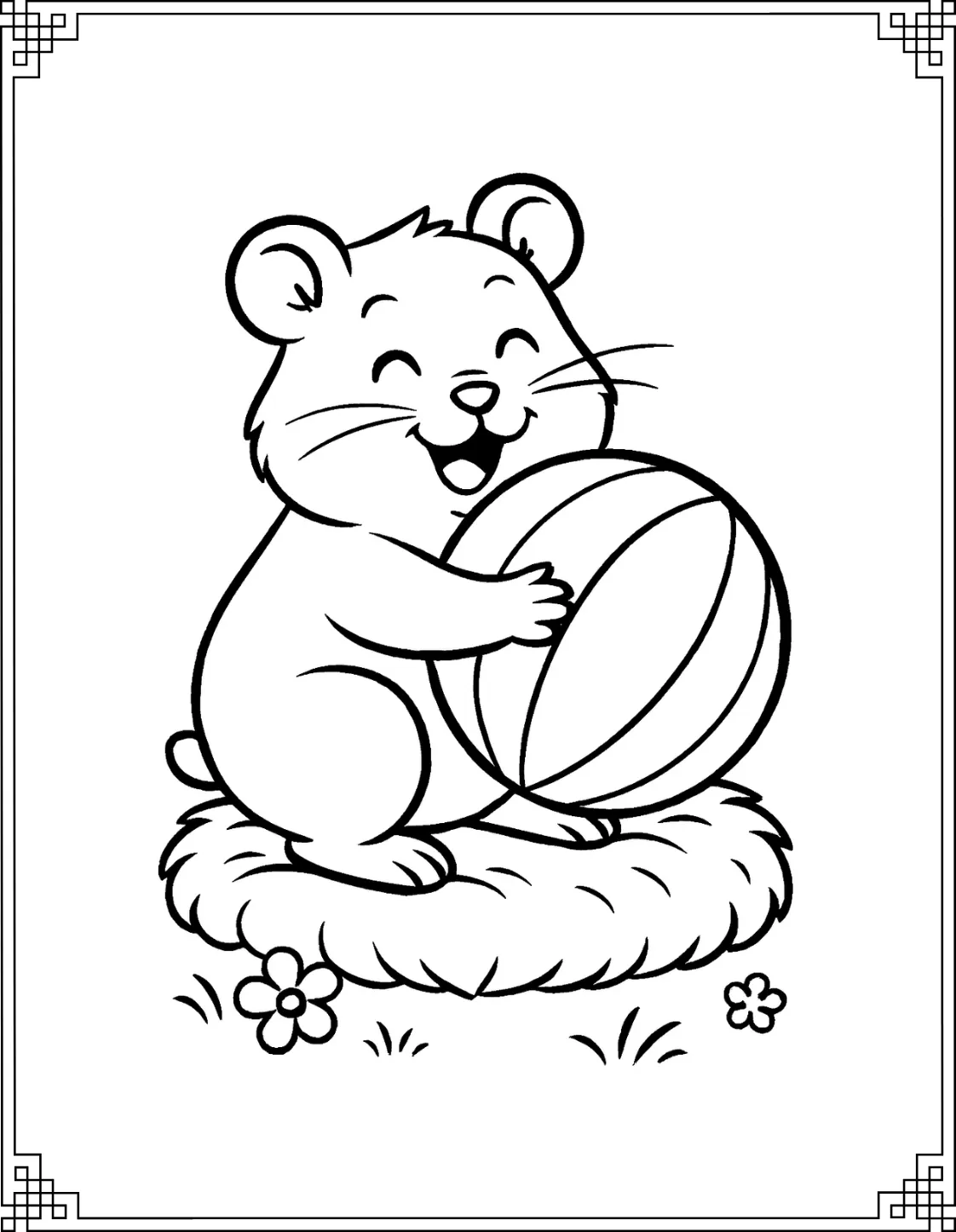 Ball Hugging Hamster