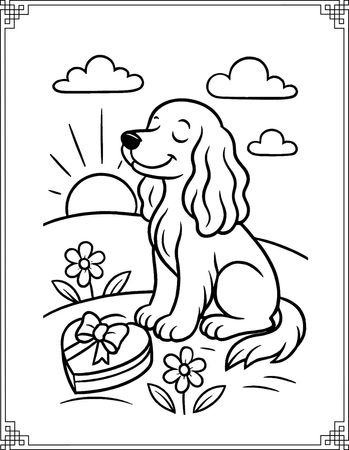 Cocker Spaniel The Sunset