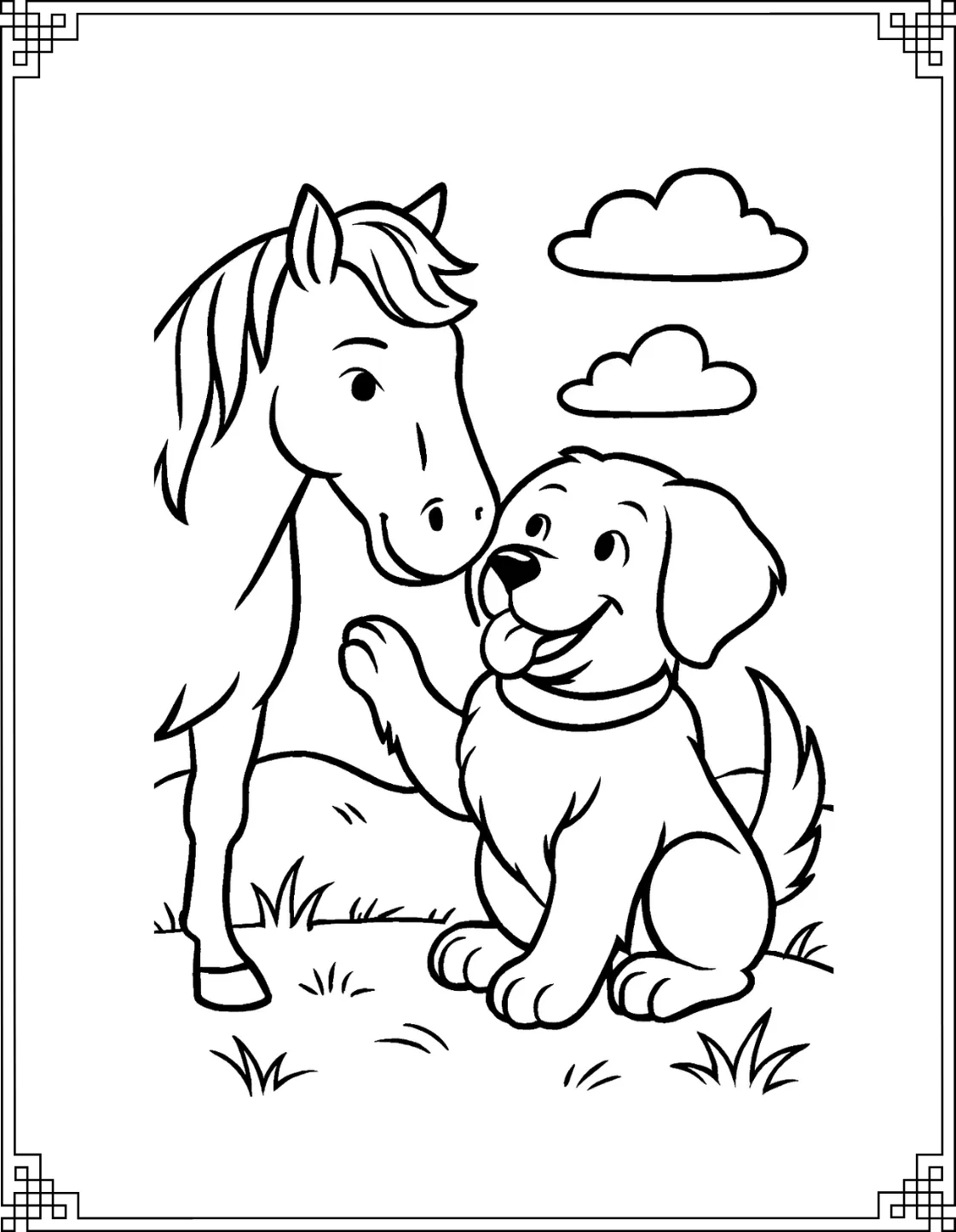 Dog and Horse