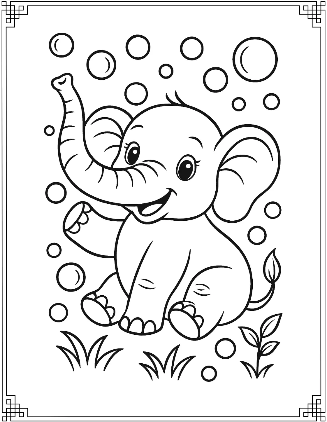 Elephant with Bubbles