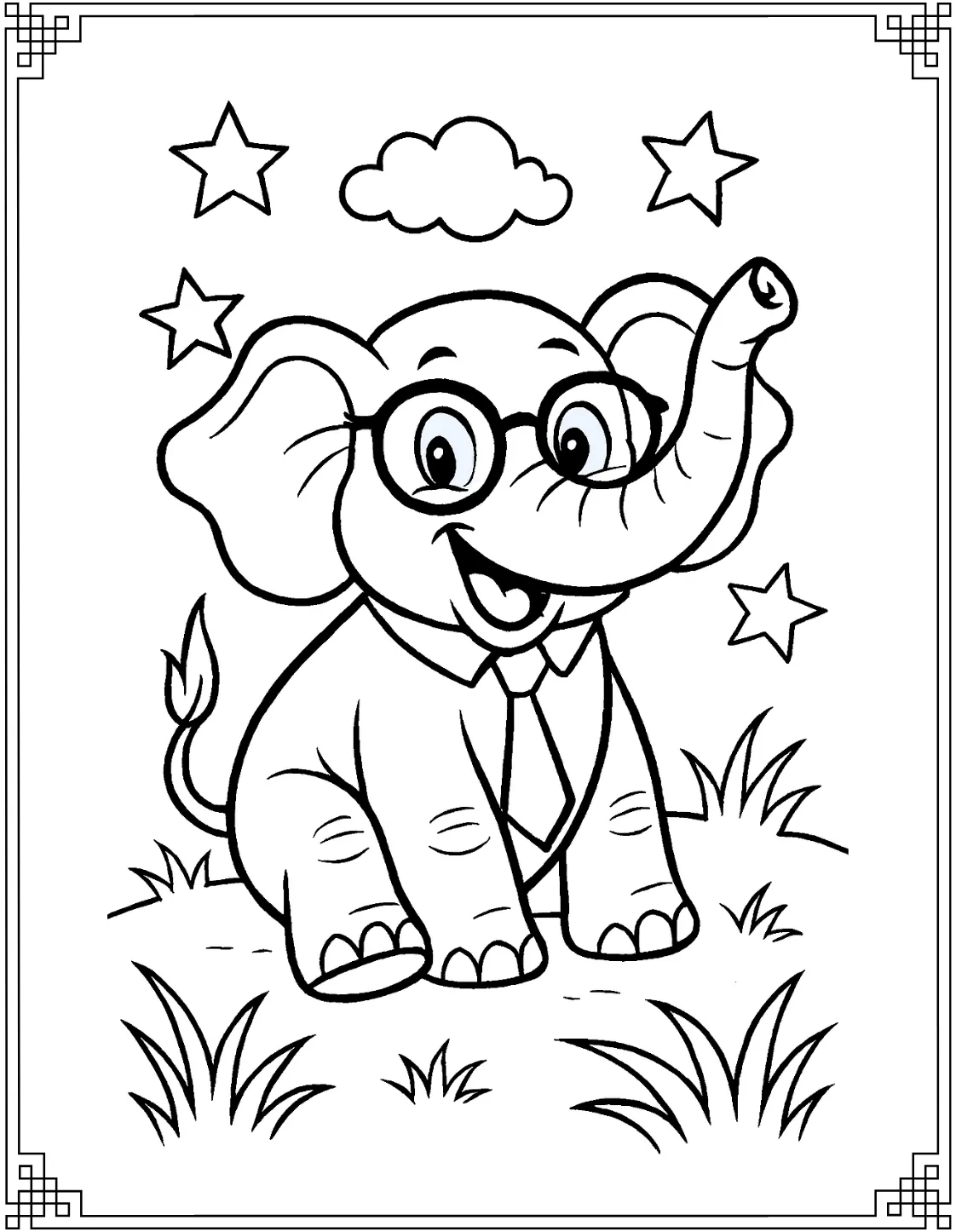 Elephant with Glasses
