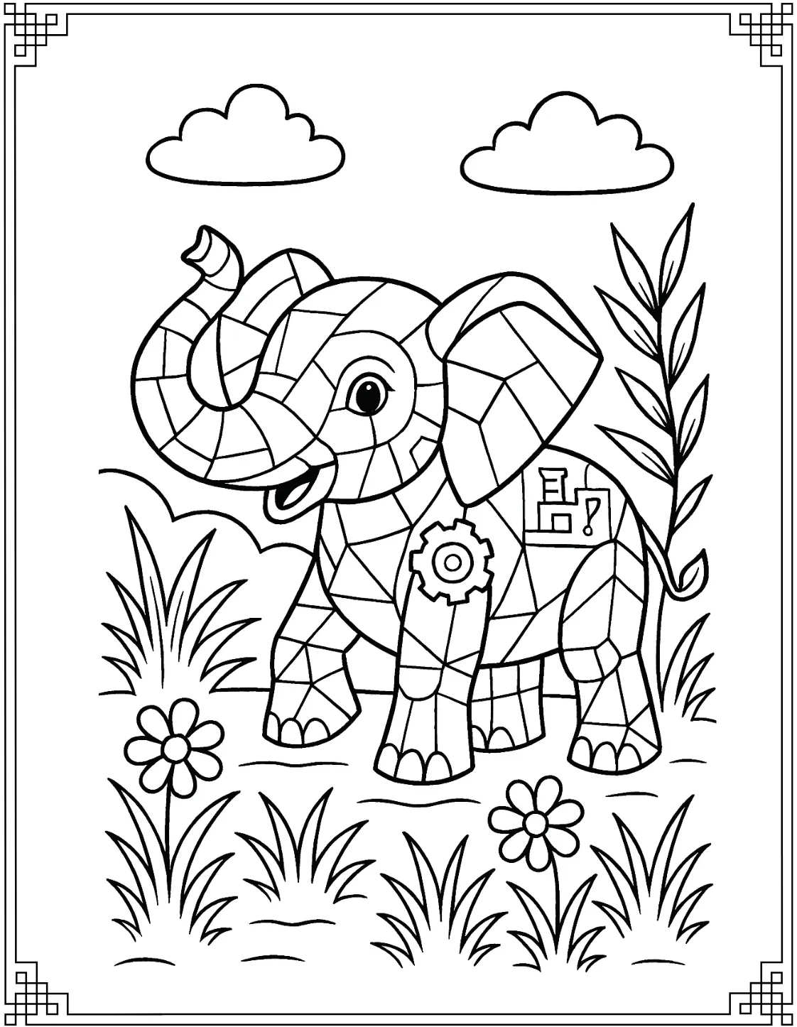 Geometric Elephant
