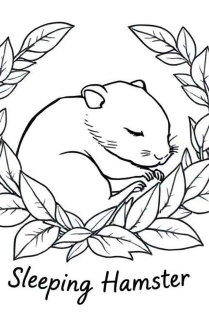 Hamster Coloring Pages