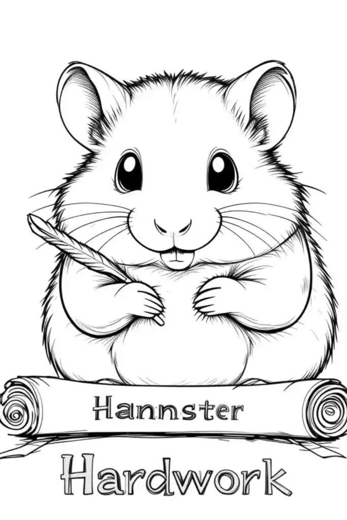 Hamster Coloring Pages