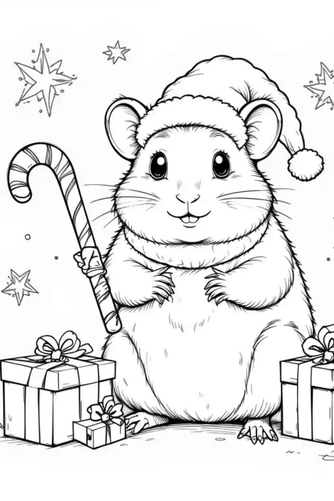 Hamster Coloring Pages