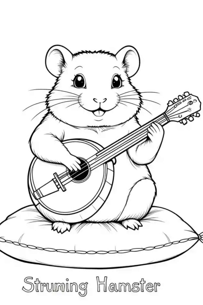 Hamster Coloring Pages