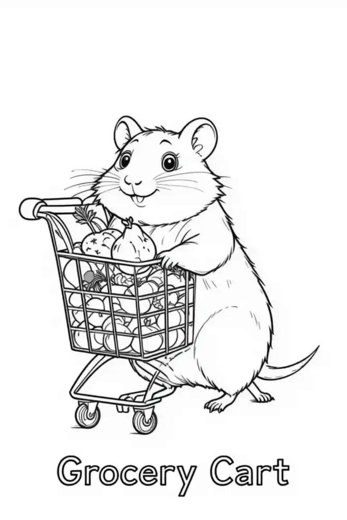 Hamster Coloring Pages