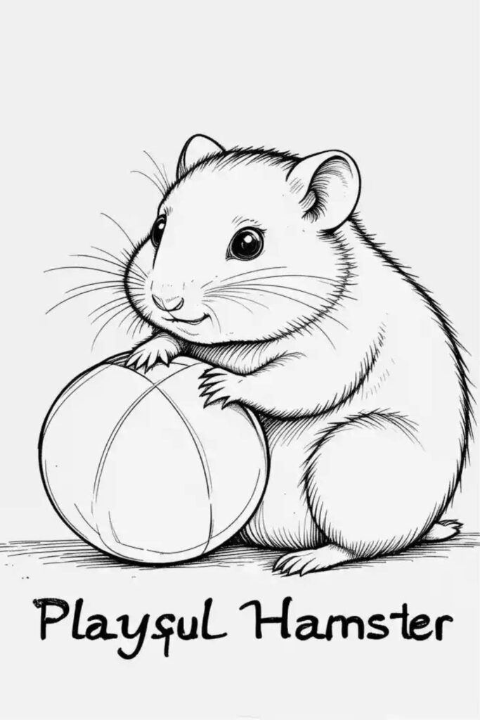 Hamster Coloring Pages 
