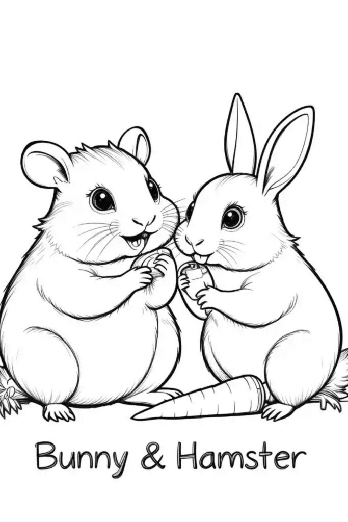 Hamster Coloring Pages