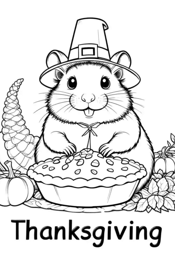 Hamster Coloring Pages