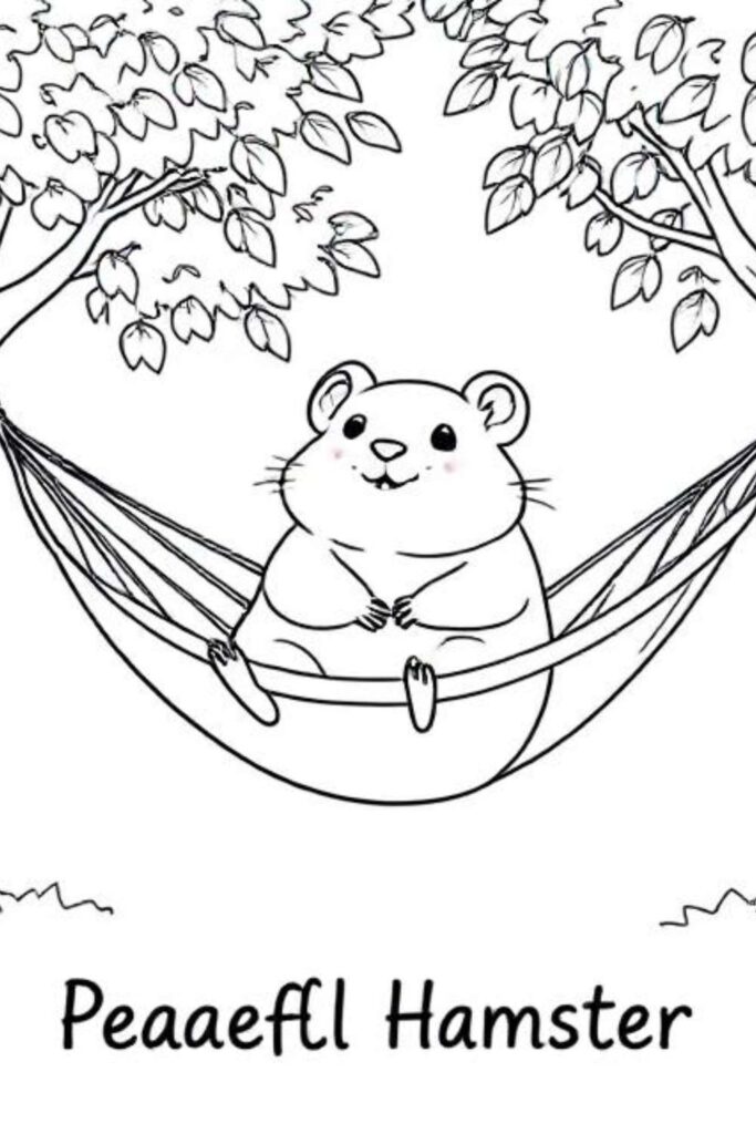 Hamster Coloring Pages 