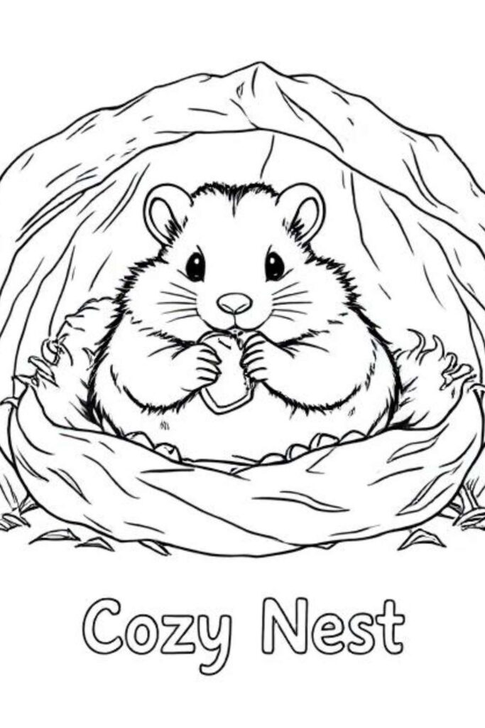 Hamster Coloring Pages