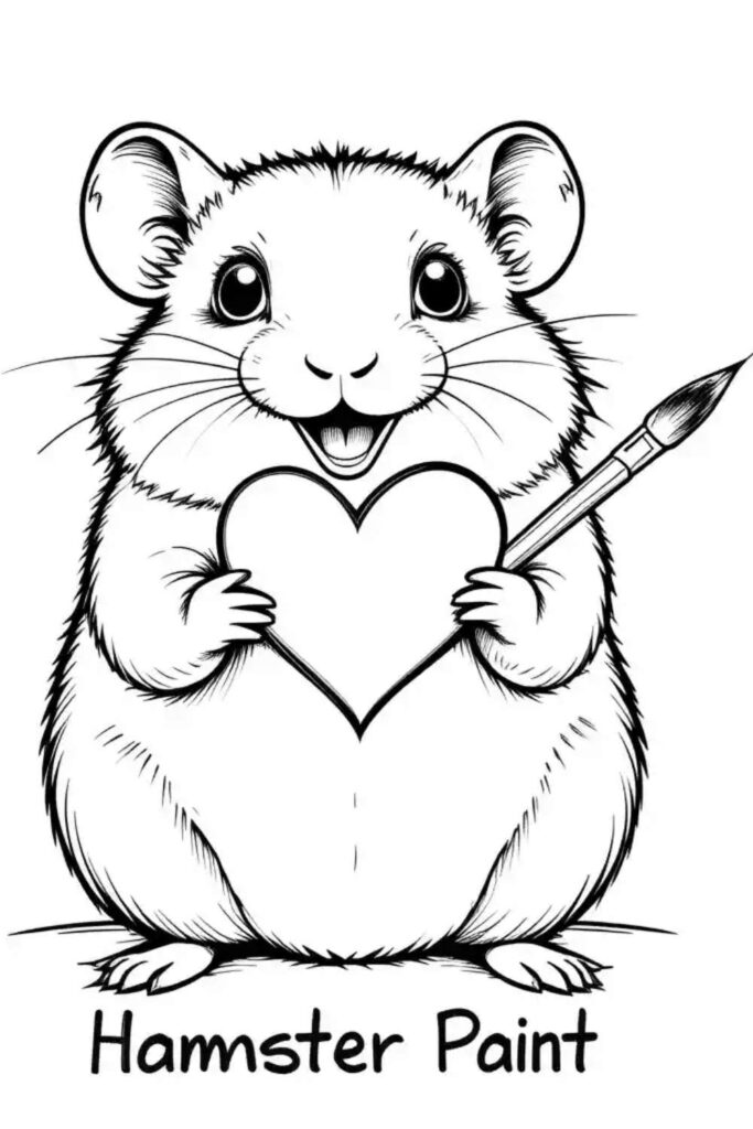 Hamster Coloring Pages