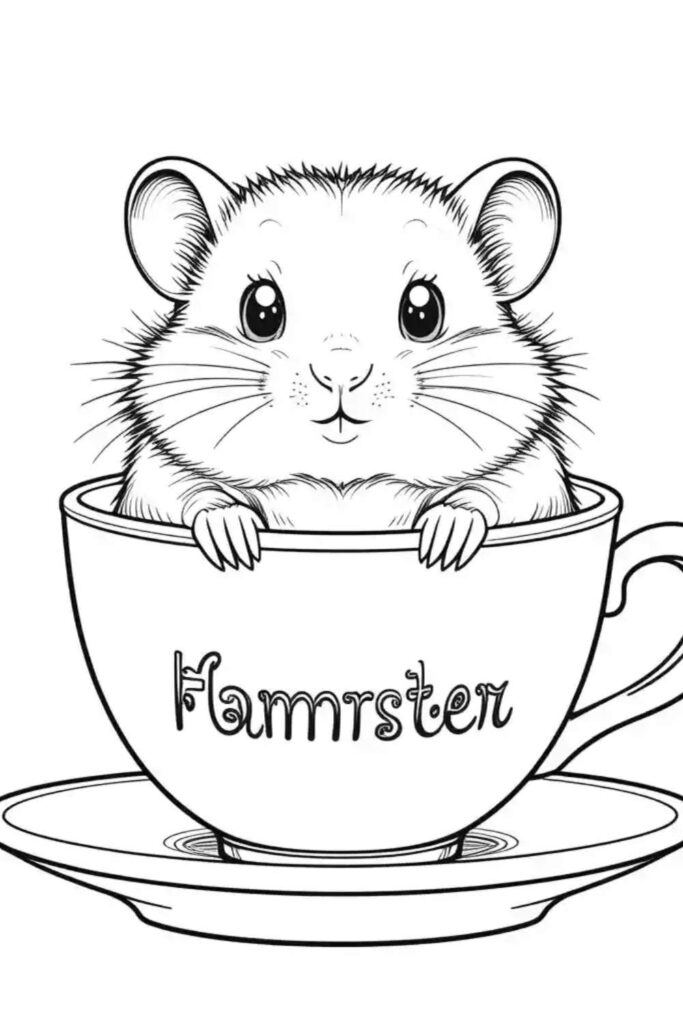 Hamster Coloring Pages