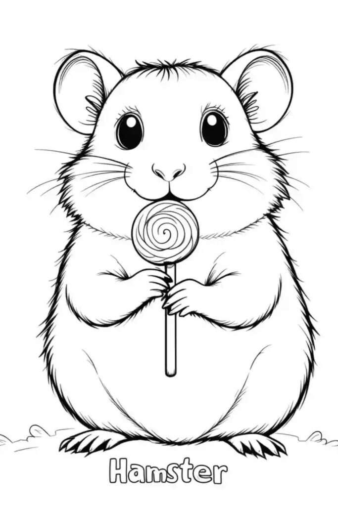 Hamster Coloring Pages