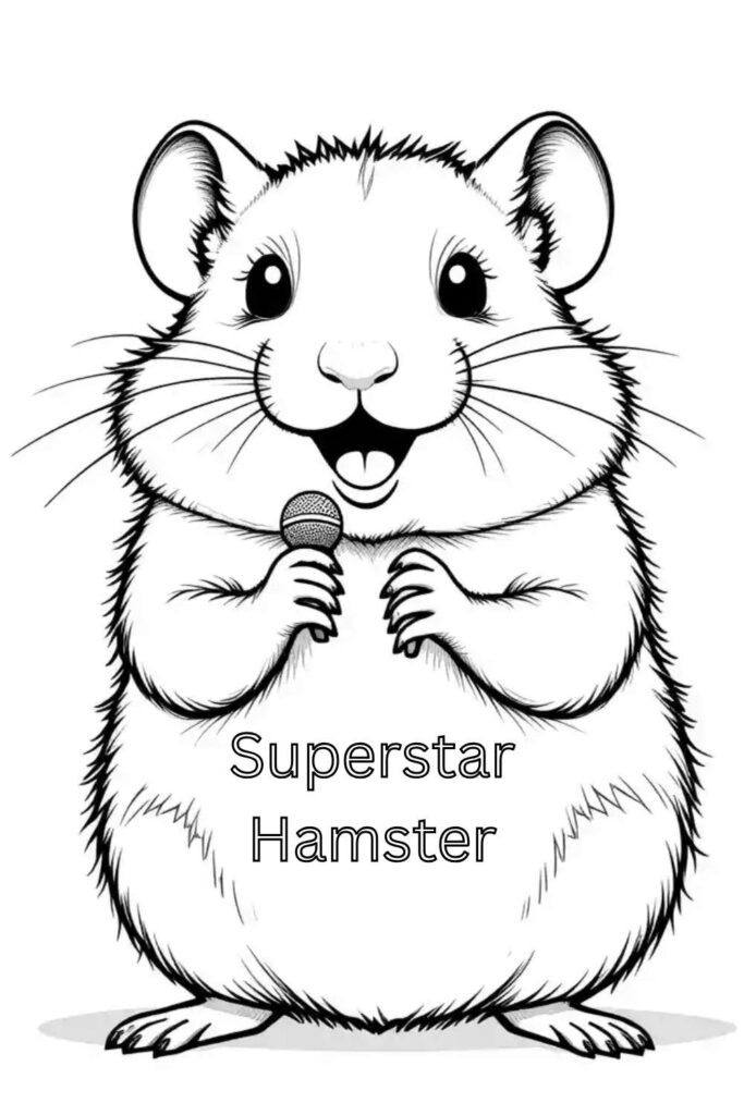 Hamster Coloring Pages 