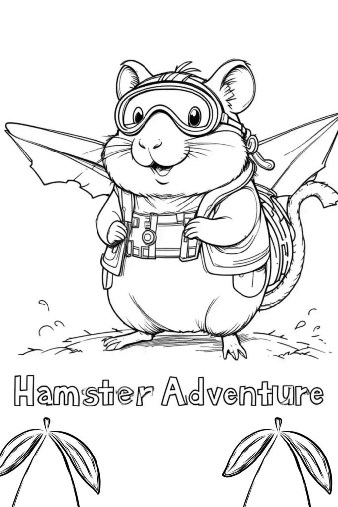 Hamster Coloring Pages (