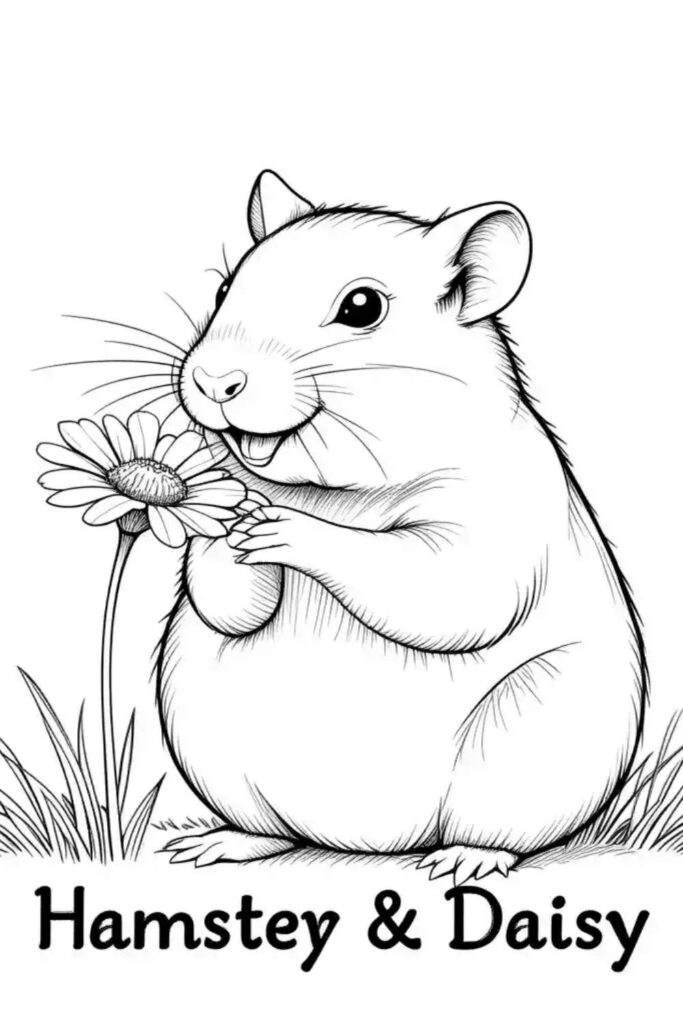 Hamster Coloring Pages 