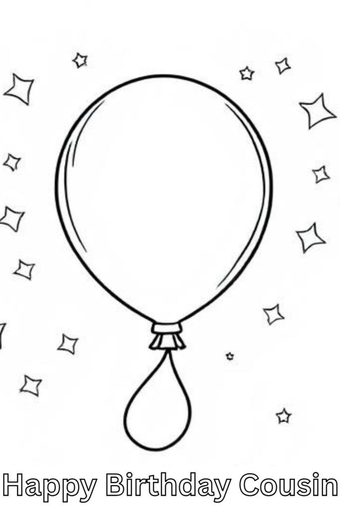 Happy Birthday Coloring Page