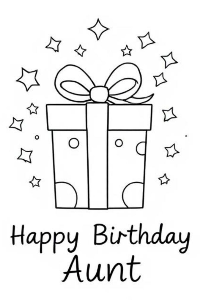 Happy Birthday Coloring Page
