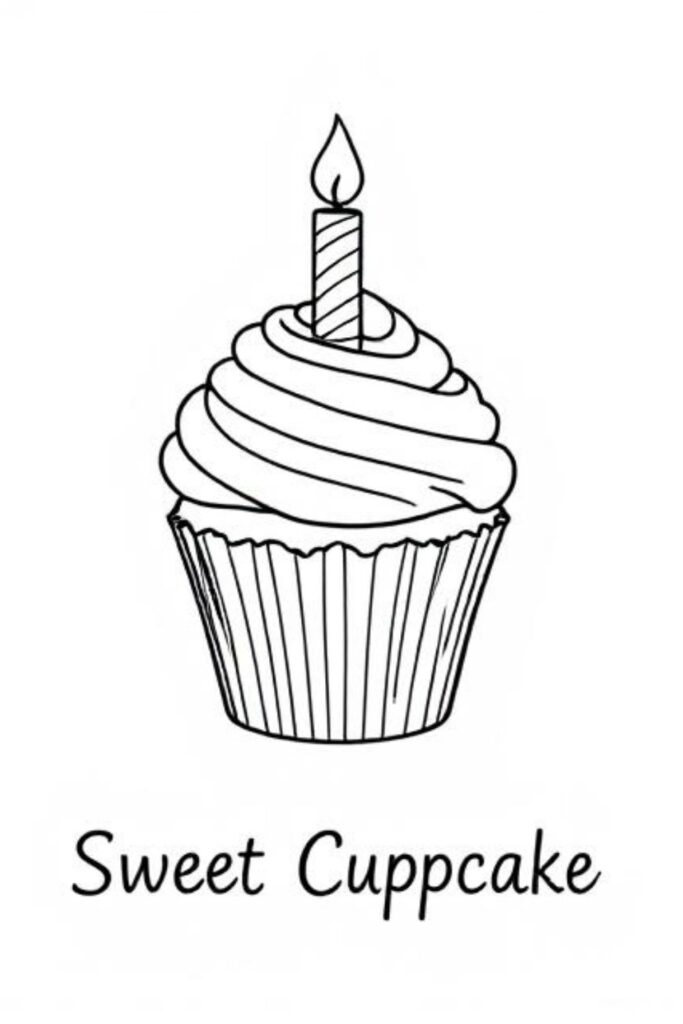 Happy Birthday Coloring Page