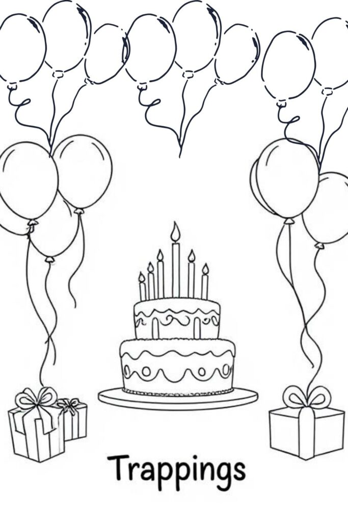 Happy Birthday Coloring Page