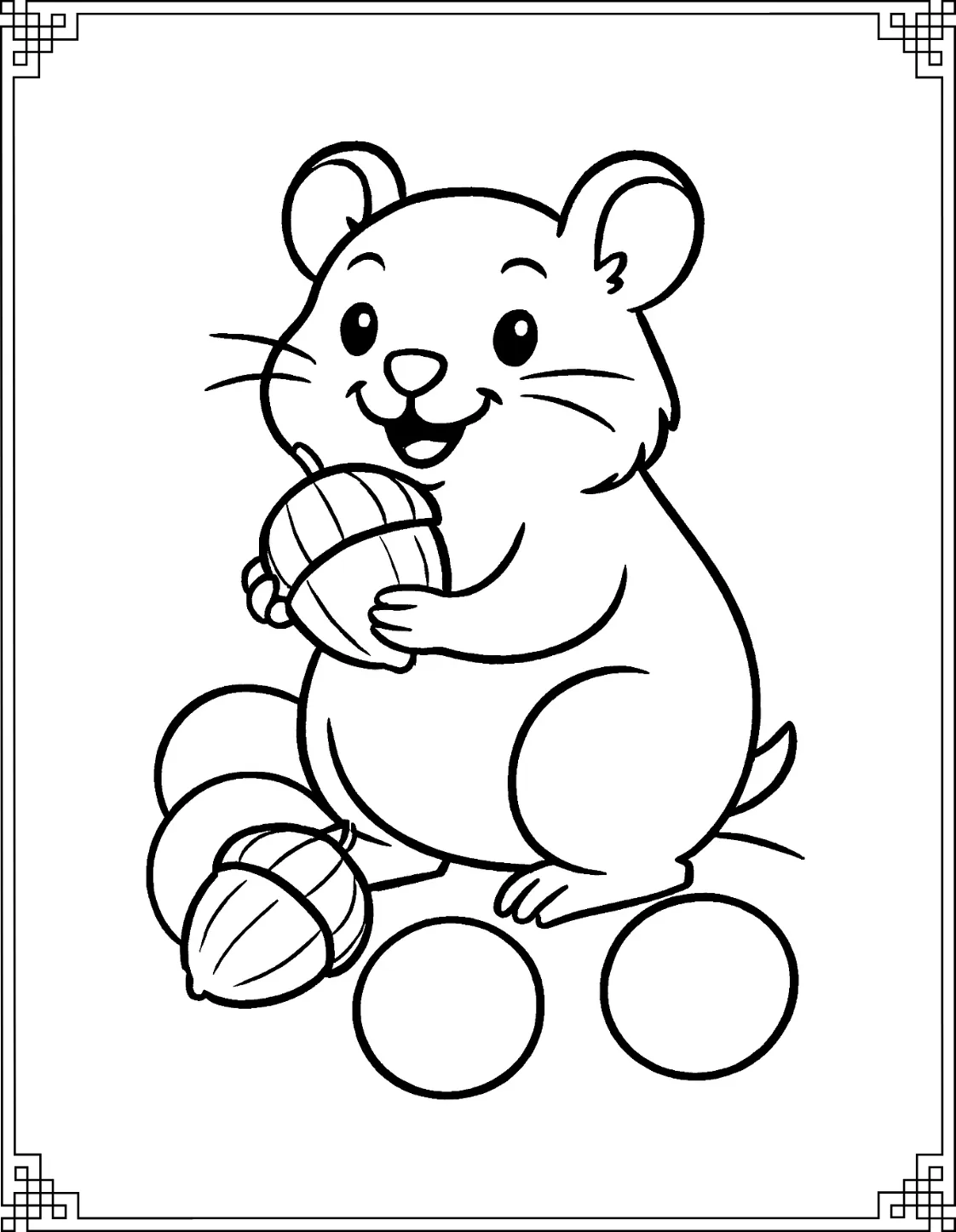 Nut Eating Dwarf Hamster