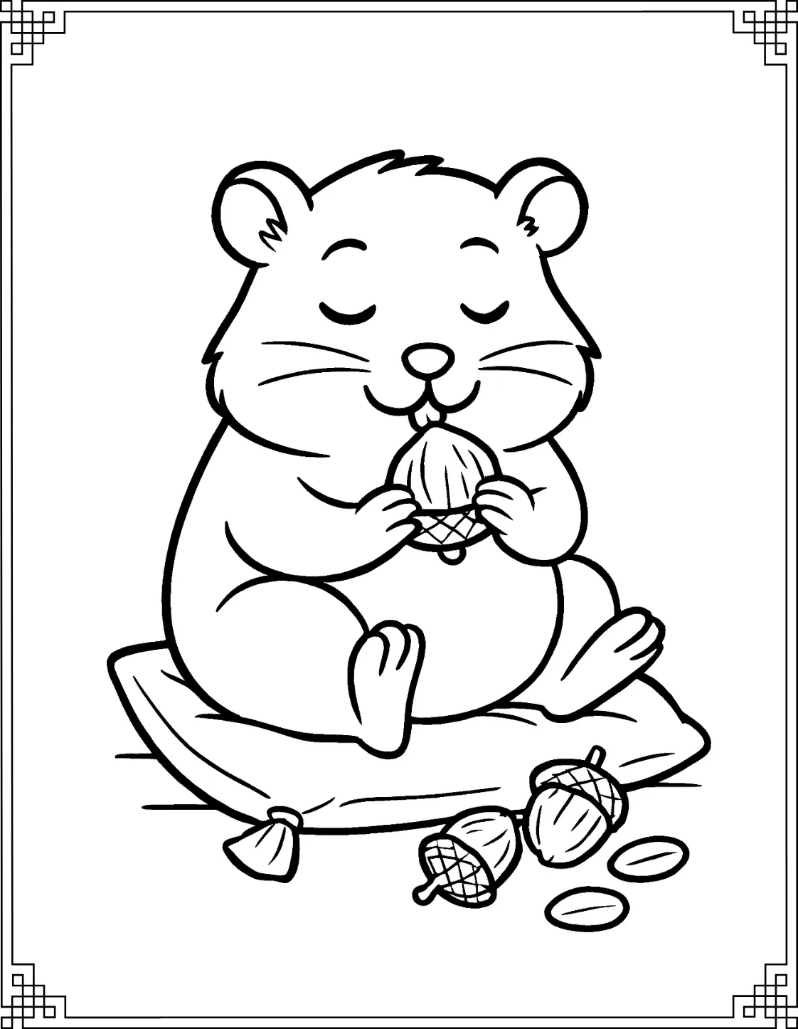 Peace Eating Hamster