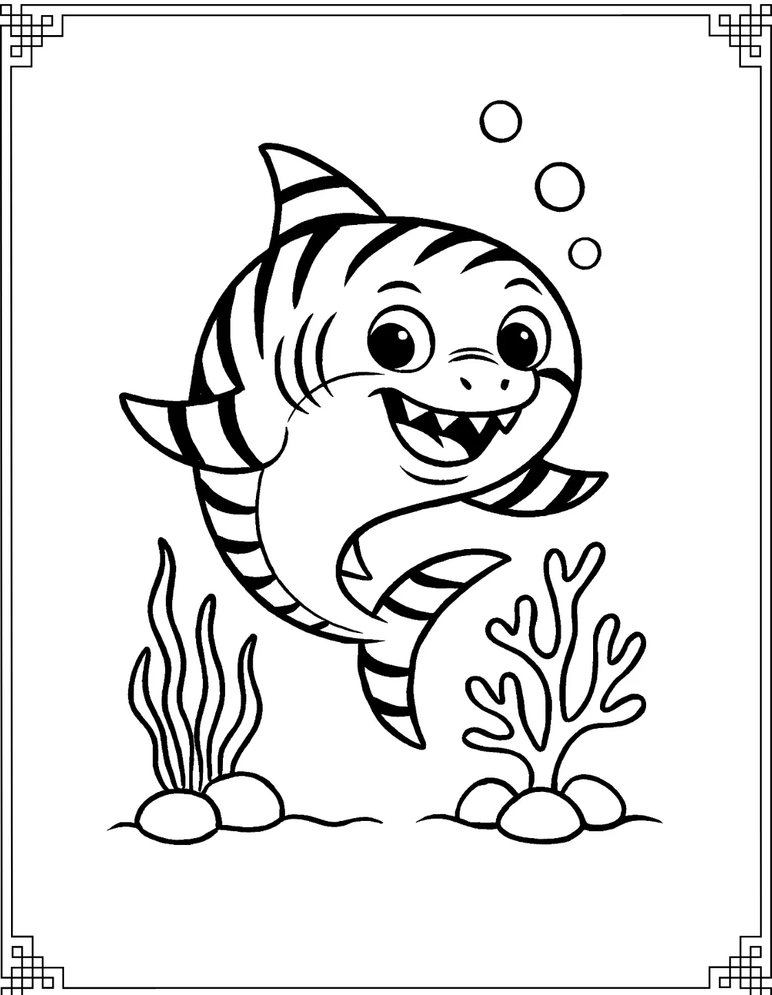 Powerful Tiger Shark