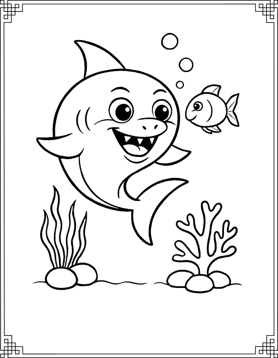 Shark With Sea Friends