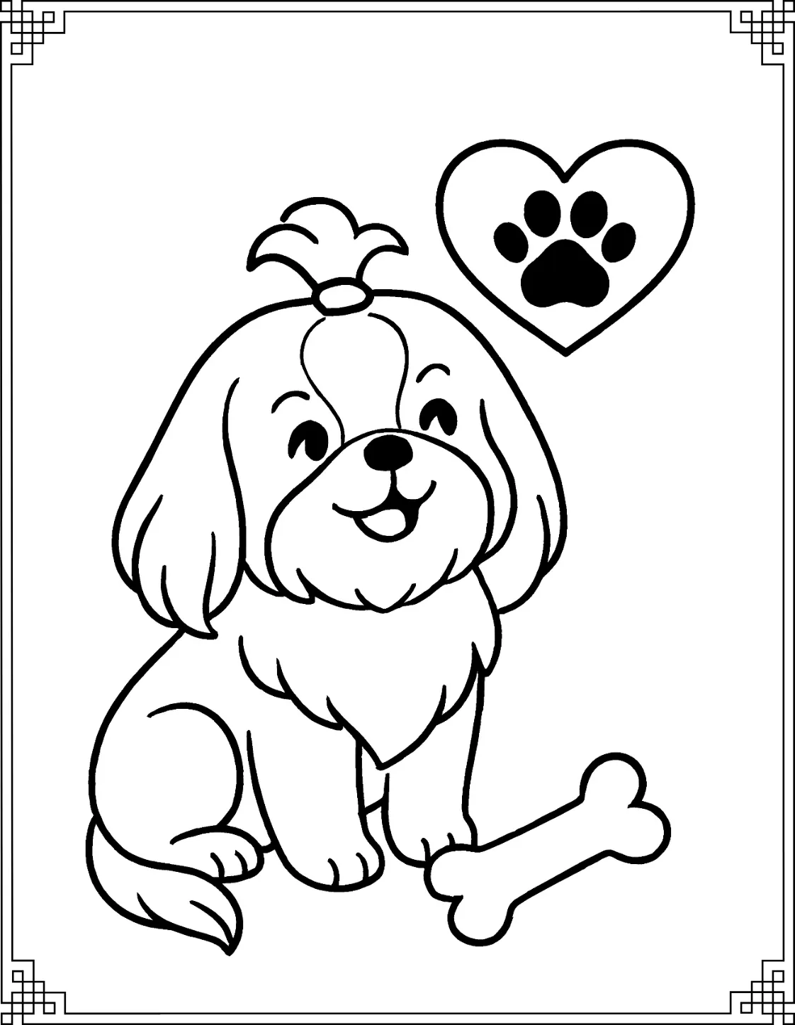 Shih Tzu that Has Bow