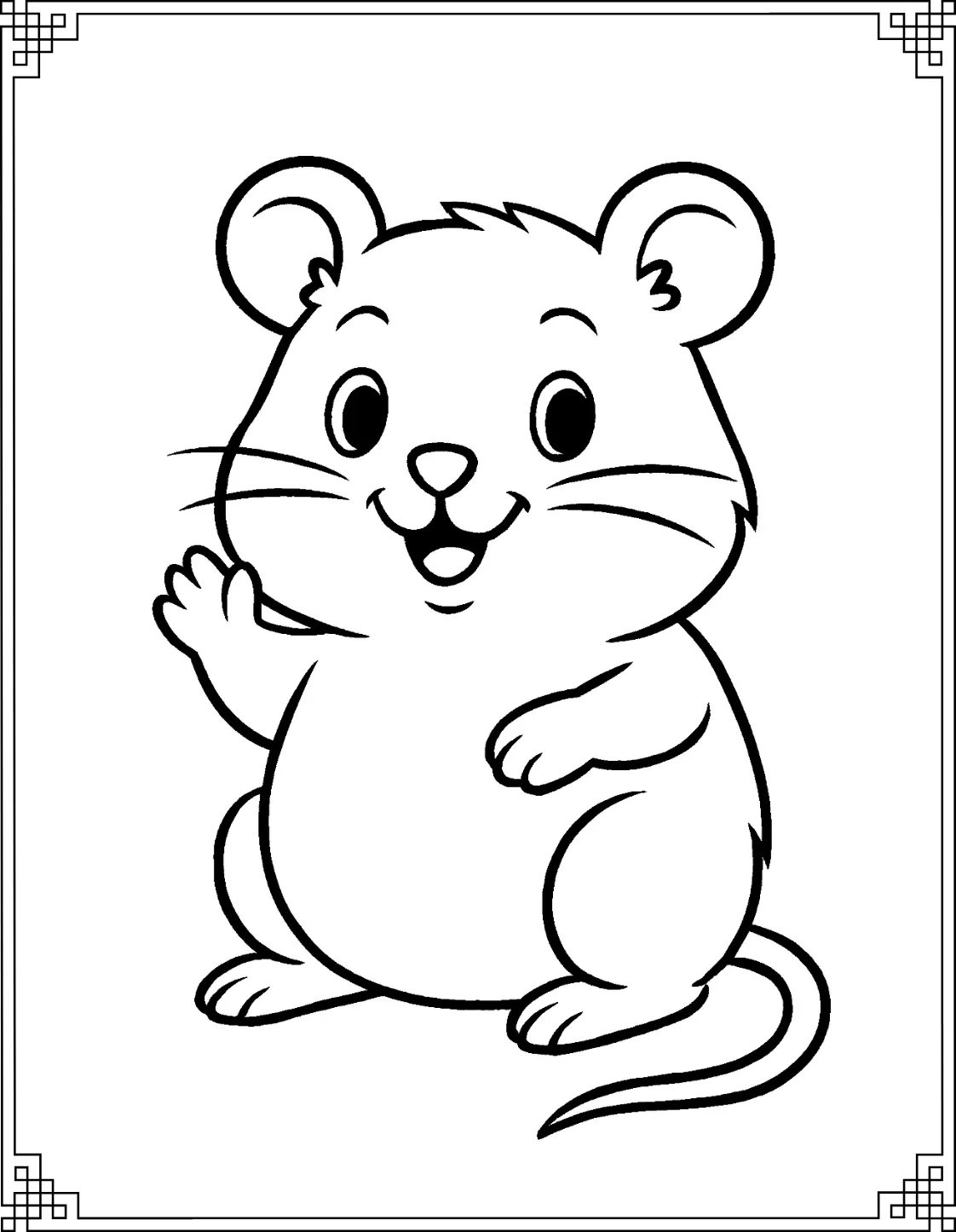 Smiling Happy hamster