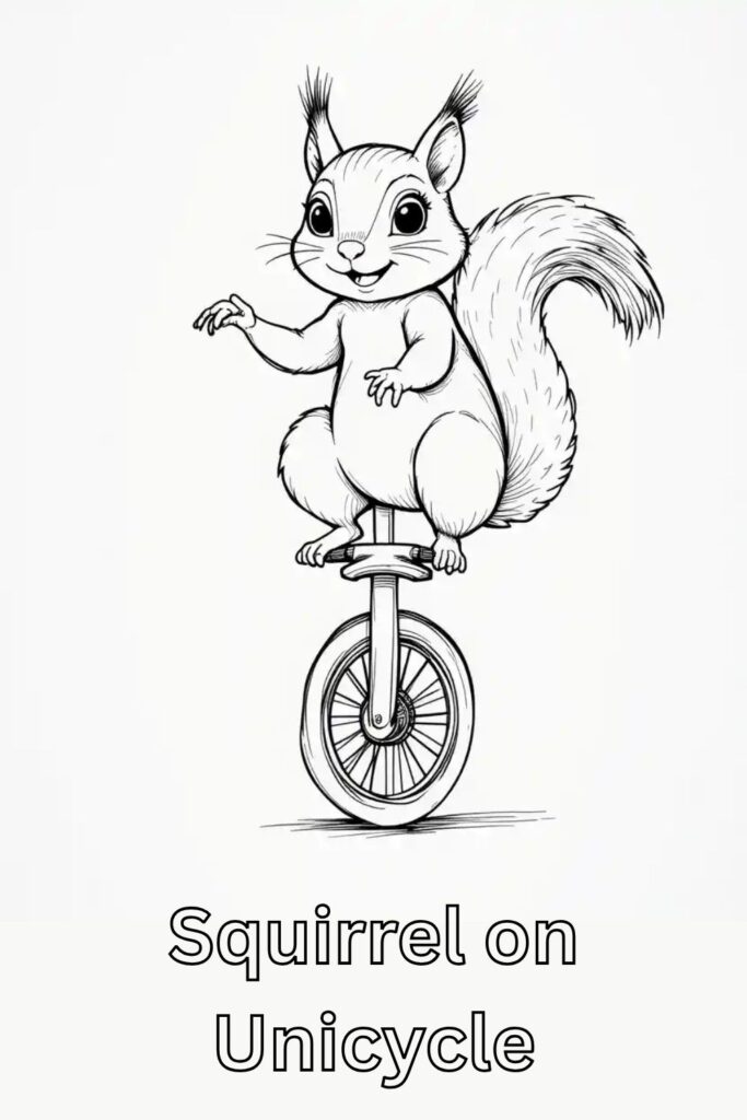 Squirrel Coloring Pages (