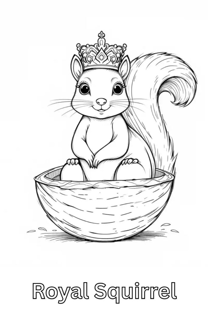 Squirrel Coloring Pages