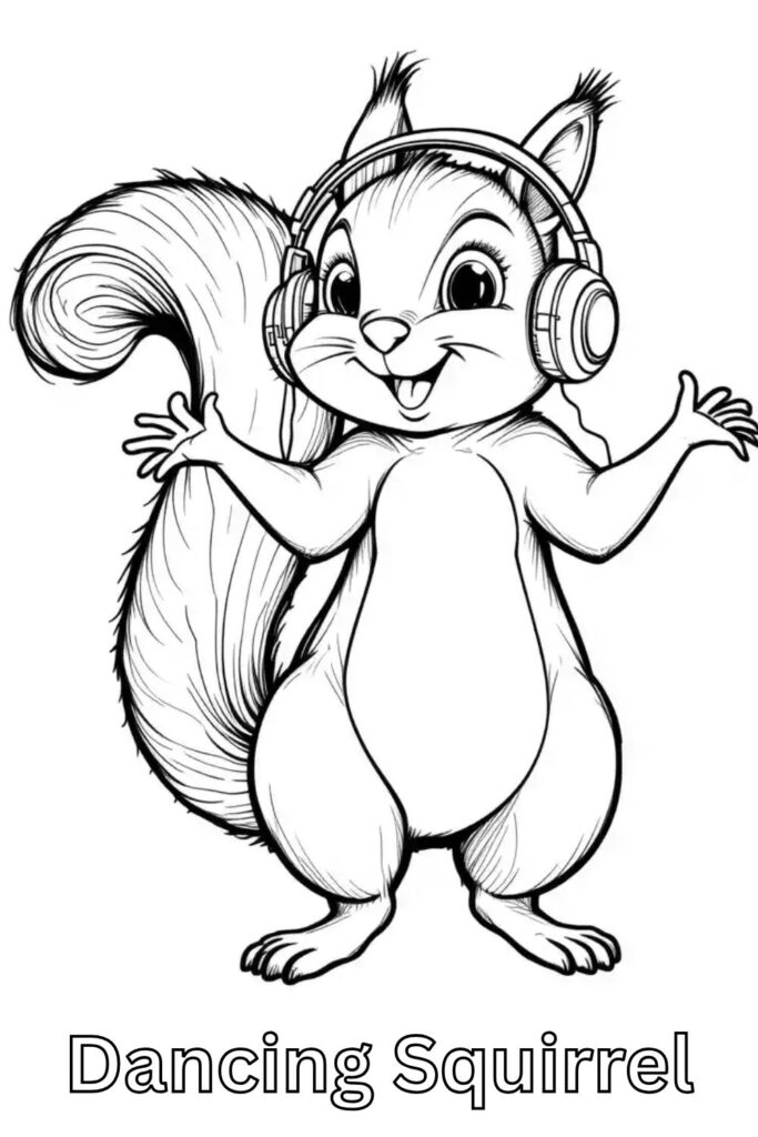 Squirrel Coloring Pages