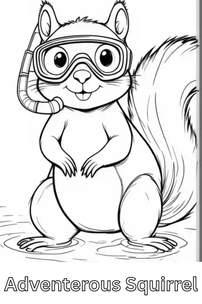 Squirrel Coloring Pages