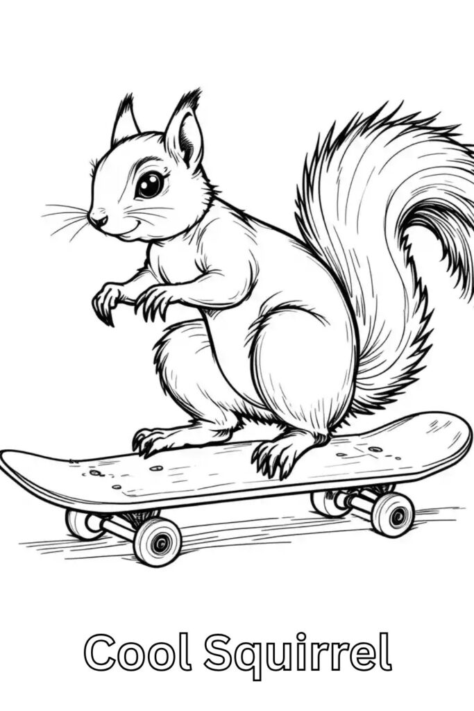 Squirrel Coloring Pages