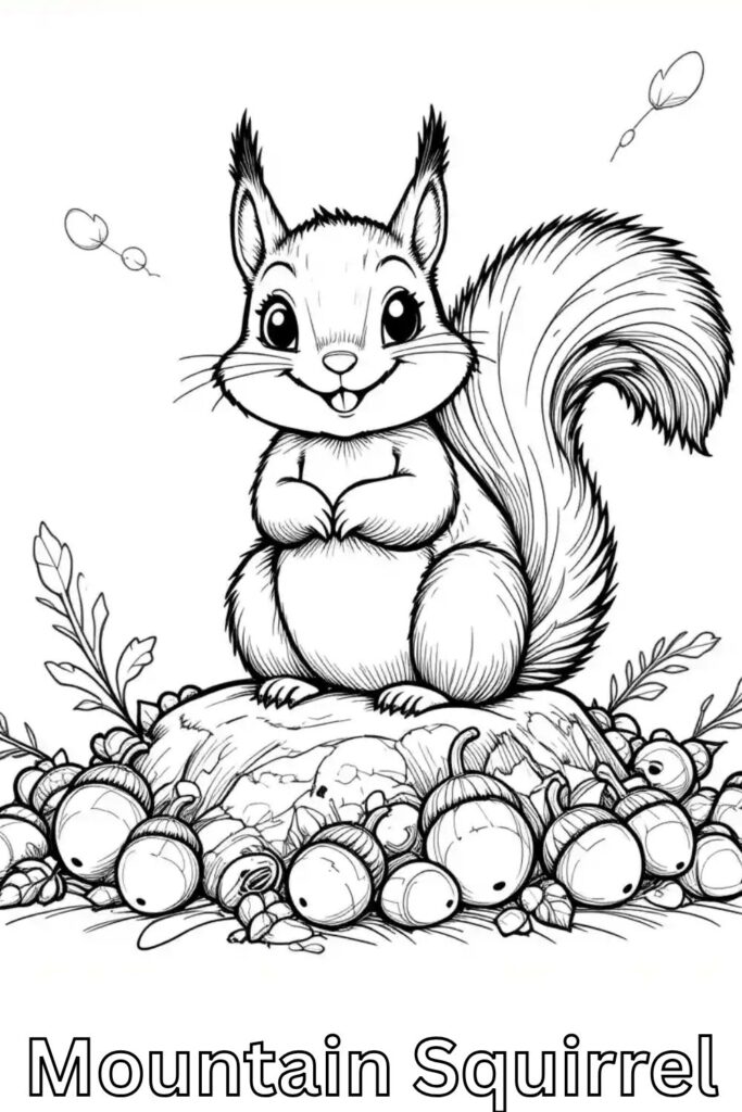 Squirrel Coloring Pages