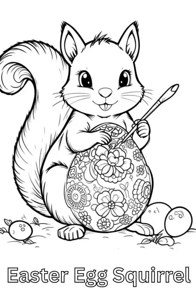 Squirrel Coloring Pages