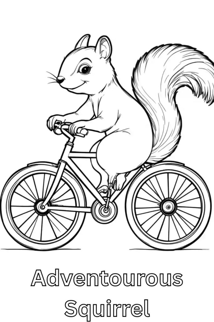 Squirrel Coloring Pages