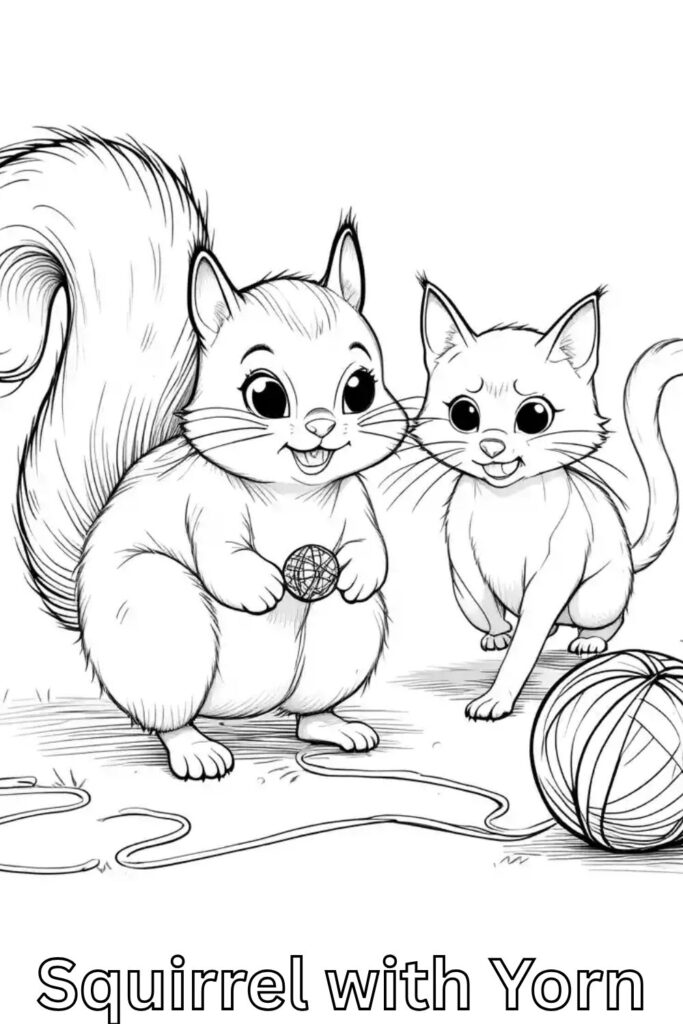 Squirrel Coloring Pages