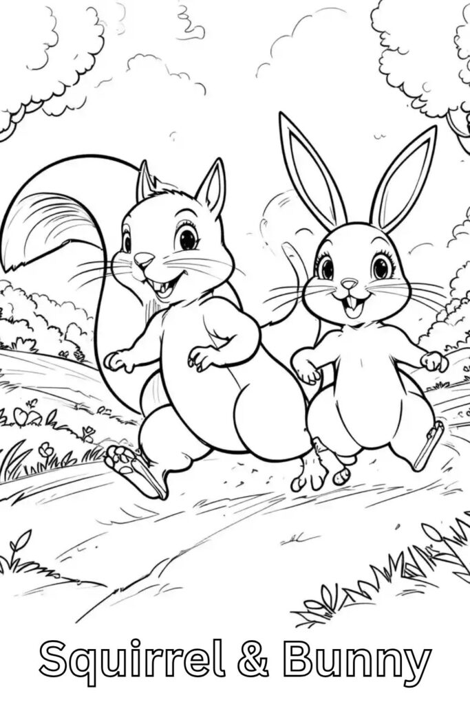Squirrel Coloring Pages
