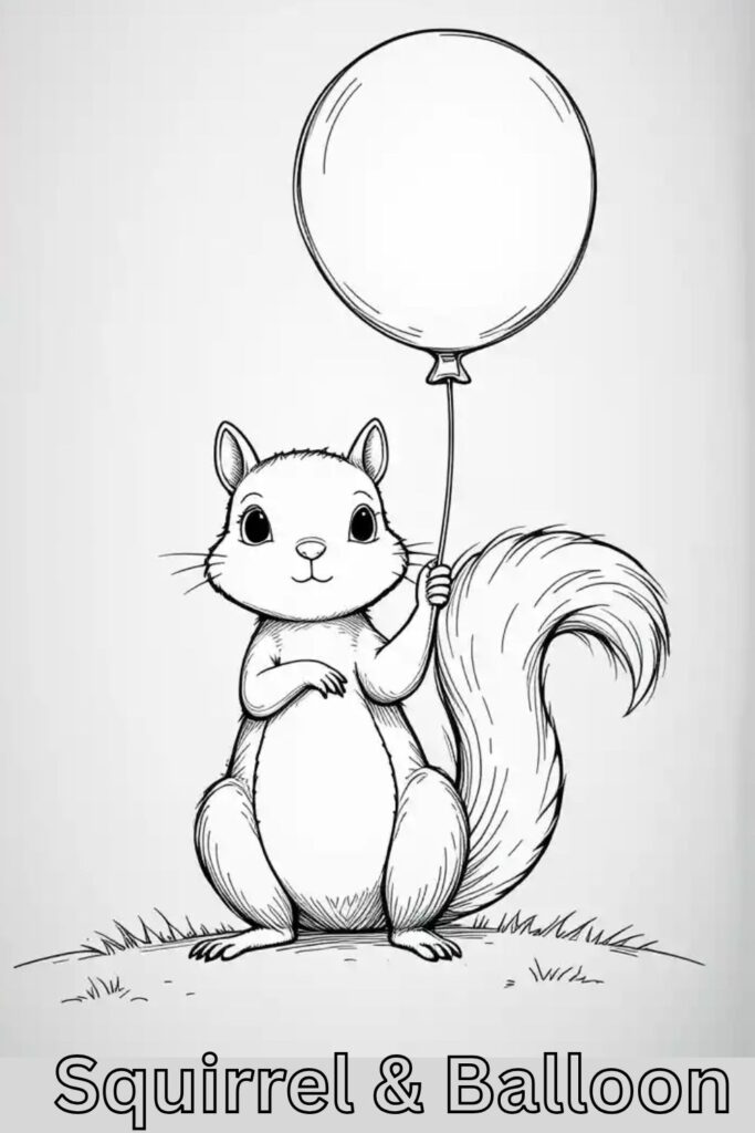Squirrel Coloring Pages